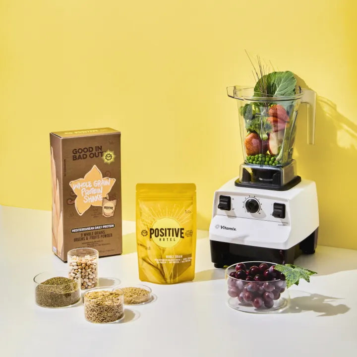 Positive Hotel Mediterranean Easy Bag Chickpea Grain Protein Shake – 45g × 9 Sachets (1 Box)