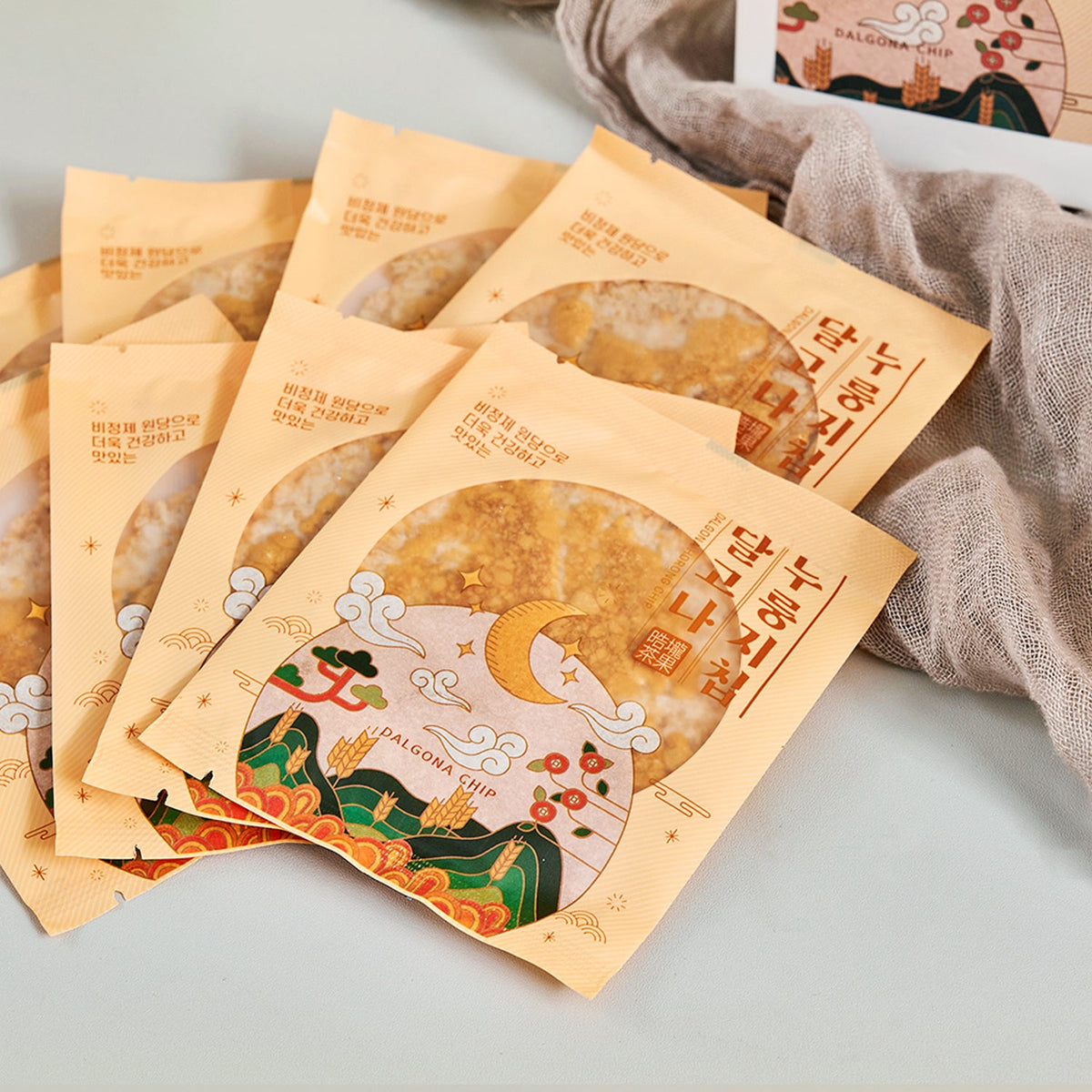 Pungsimdang Horong-chip Dalgona Scorched Rice Crisps (12 Packs)