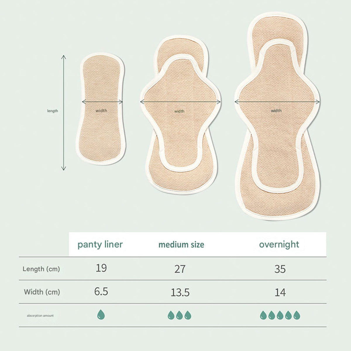 Rael Reusable Organic Cloth Menstrual Pad – Medium Size