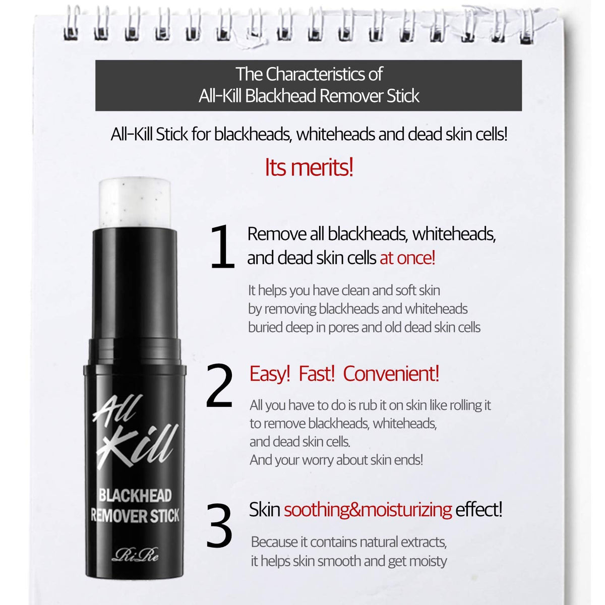RiRe All Kill Blackhead Remover Stick 10g