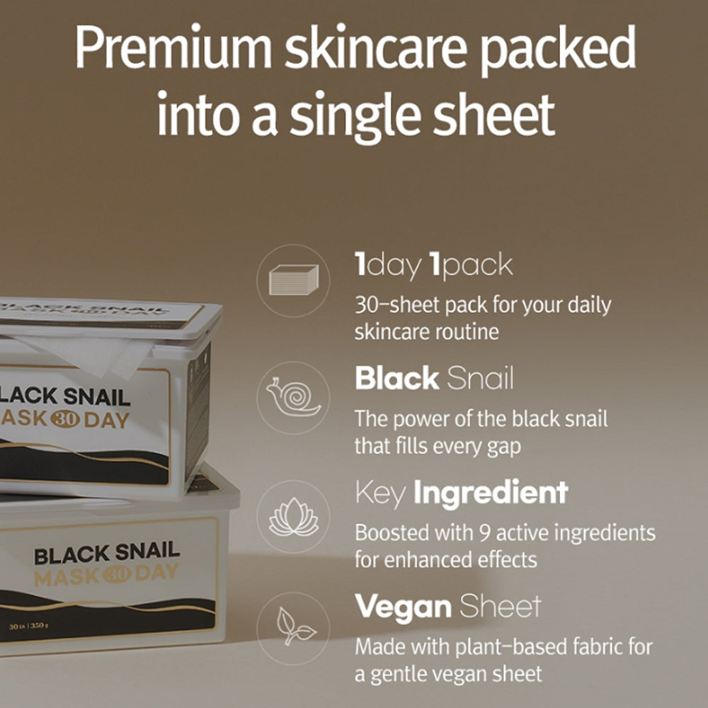 RiRe Black Snail Mask 30 Day