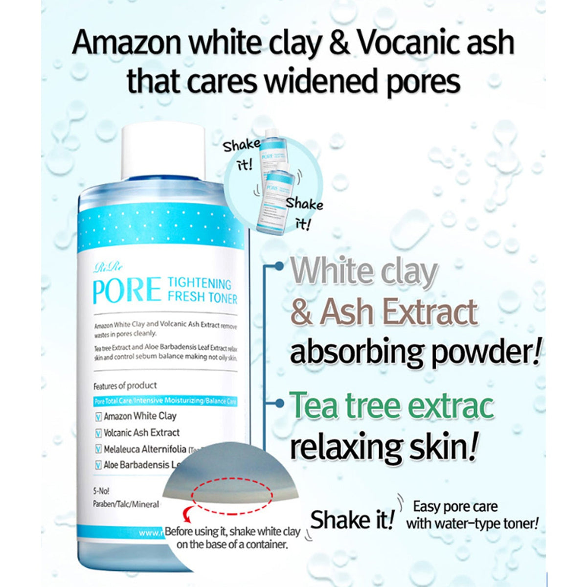 RiRe Pore Tightening Fresh Toner 300ml