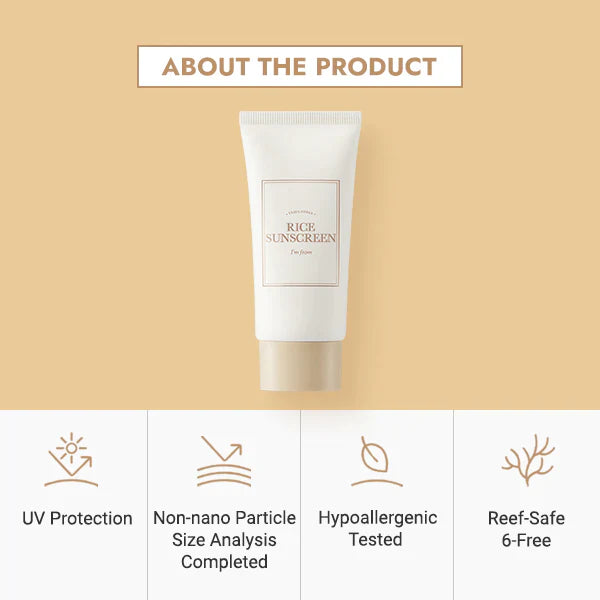 I'm from Rice Sunscreen SPF50+ PA++++ 50ml