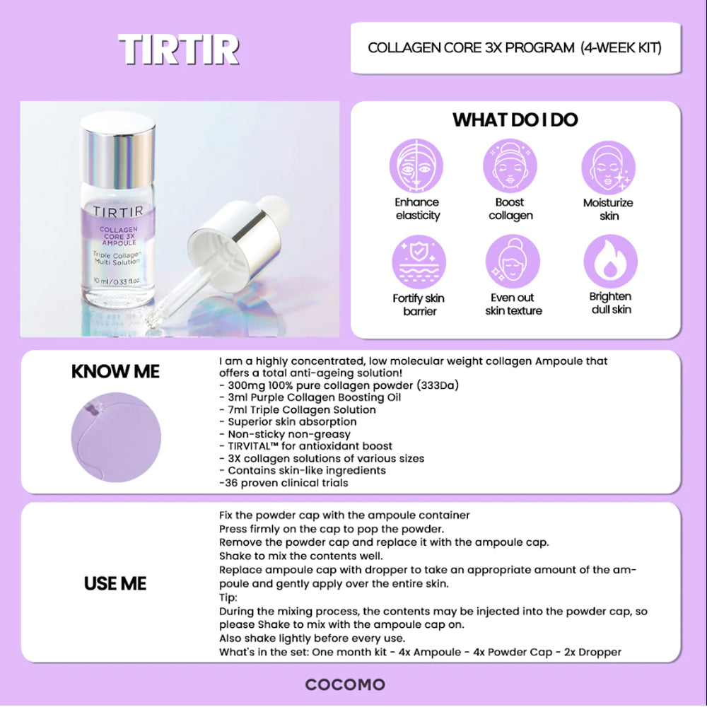 TIRTIR Collagen Core 3X Red Ampoule Set