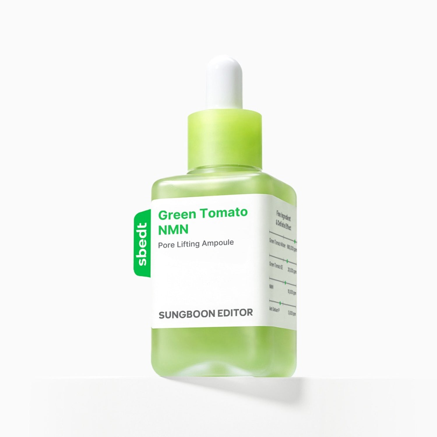 SUNGBOON EDITOR Green Tomato NMN Pore Lifting Ampoule 75ml
