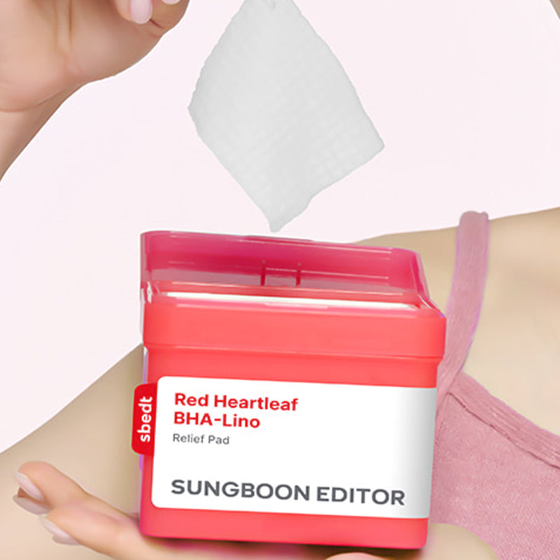 SUNGBOON EDITOR Red Houttuynia Cordata BHA L Reno Relief Pad 190ml 60ea