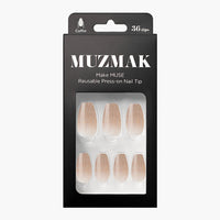 MUZMAK Nail Tips 36pcs #Sable(Coffin)