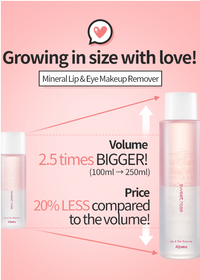 A'PIEU Mineral Lip & Eye Remover 100ml