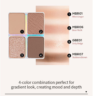 A'PIEU Full Shot Routine Eye Palette 7.2g #Stubborn Teddy