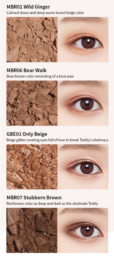 A'PIEU Full Shot Routine Eye Palette 7.2g #Stubborn Teddy
