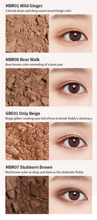 A'PIEU Full Shot Routine Eye Palette 7.2g #Stubborn Teddy