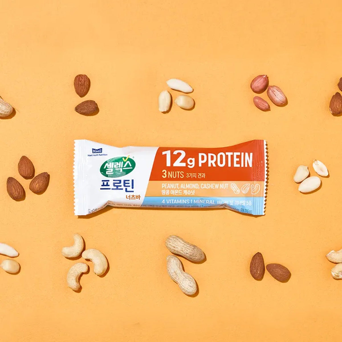 Selex Protein Nuts Bar Gift Set (50g × 6 pcs × 2 Boxes)