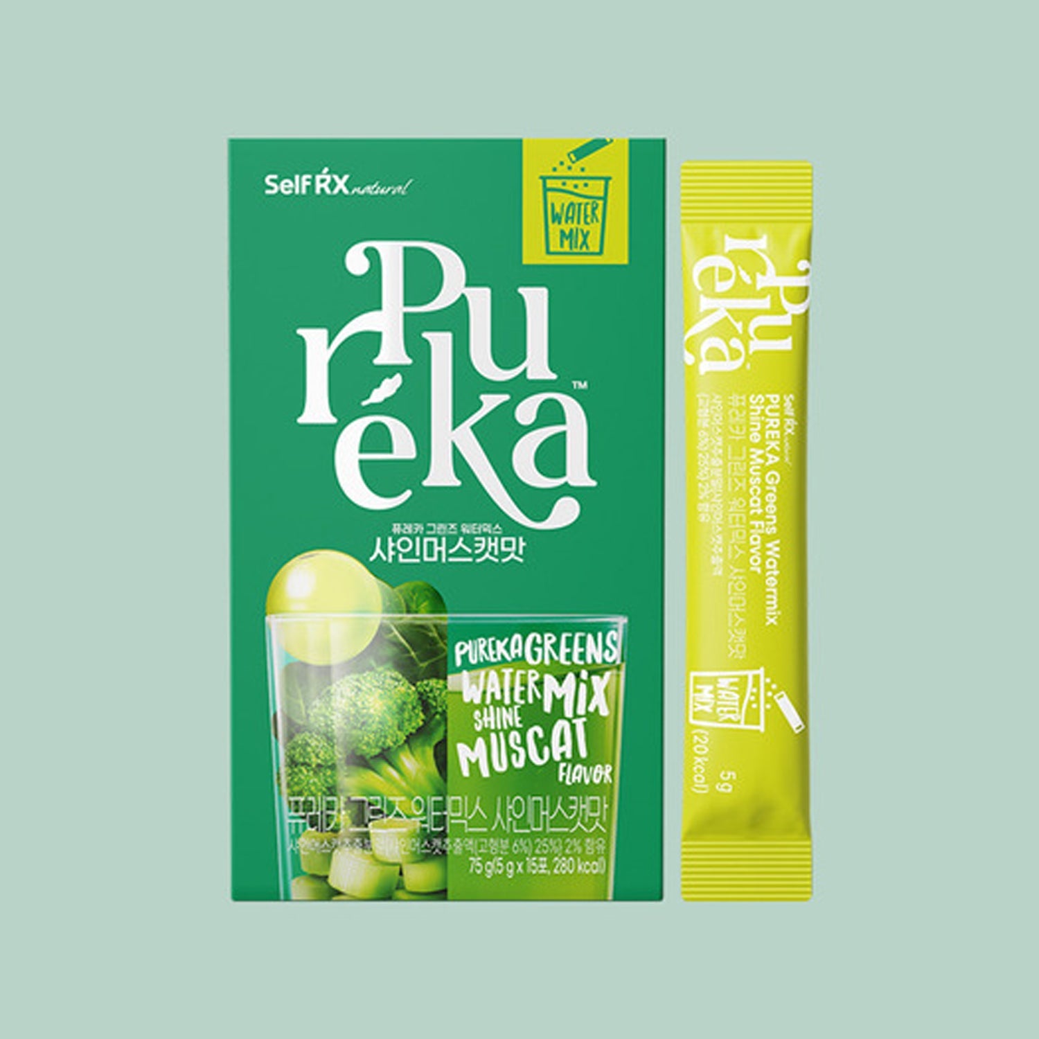 SelfRX Pureka Greens Water Mix 15 Sticks (Choose 1 from 3 Flavors)