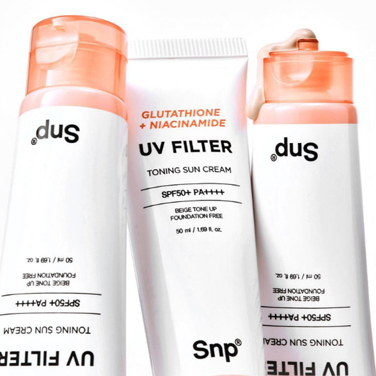 Snp Glutathione Niacinamide UV Filter Toning Sun Cream 50ml