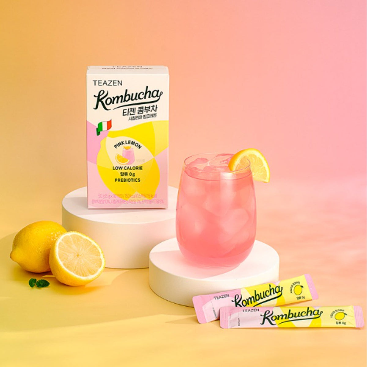 TEAZEN Kombucha Pink Lemon 10T * 2box