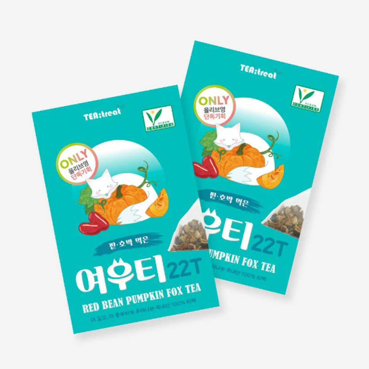 TEA:treat Red Bean Pumpkin Fox Tea 22T