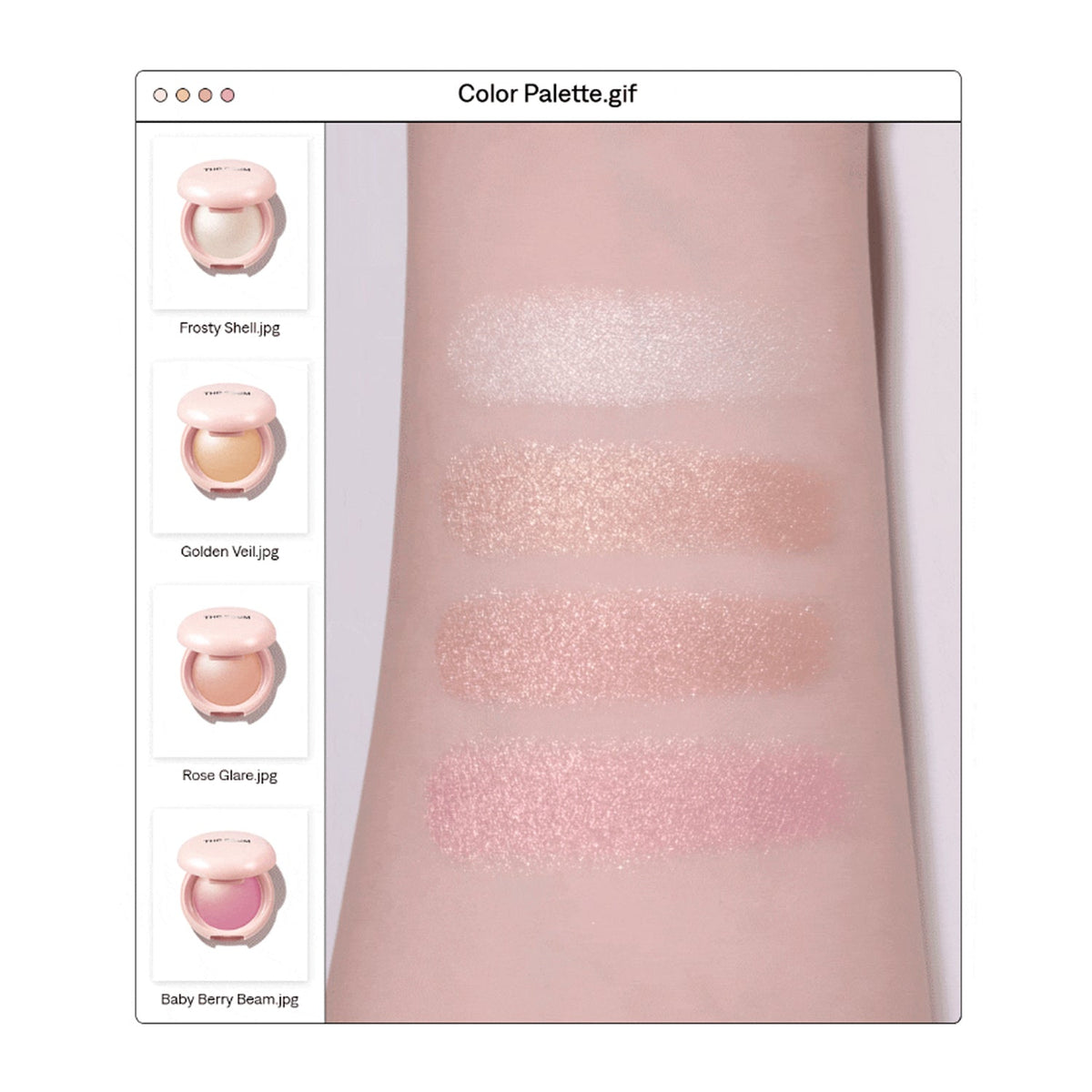THE SAEM Glam Perfection Baked Highlighter 5.5g (4 Colors)