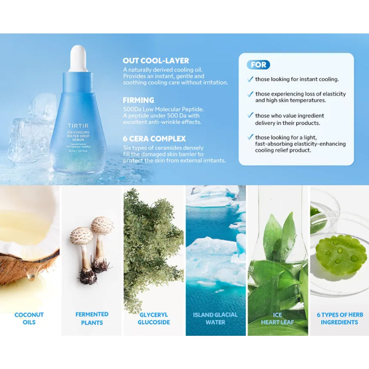TIRTIR Ice-Cooling Water Drop Serum 30ml