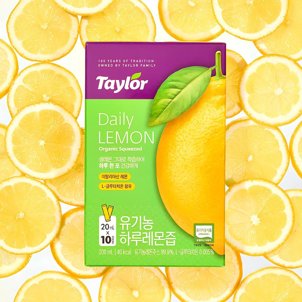 Taylor Daily Lemon Organic Squeezed 20ml*30sticks (3 boxes)