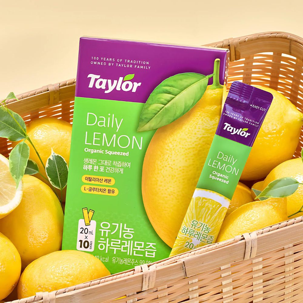 Taylor Daily Lemon Organic Squeezed 20ml*30sticks (3 boxes)