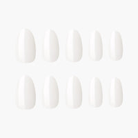 MUZMAK Nail Tips 36pcs #Triple White(Almond)