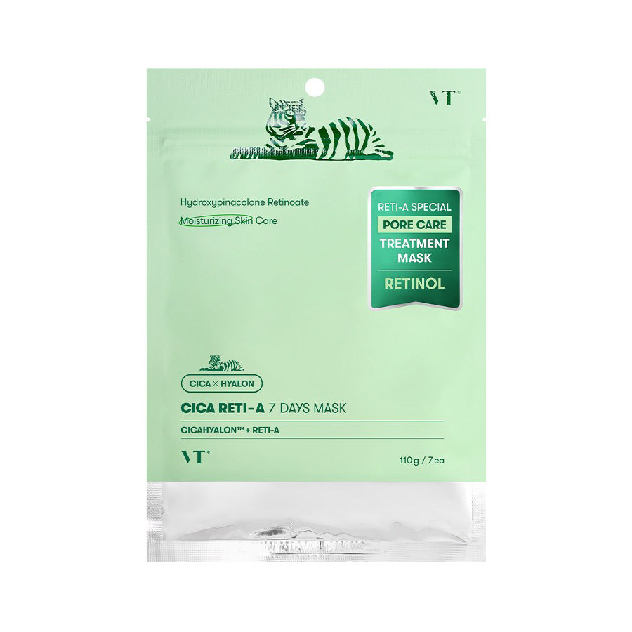 VT COSMETICS Cica Reti-A Seven Days Mask 110g 7ea