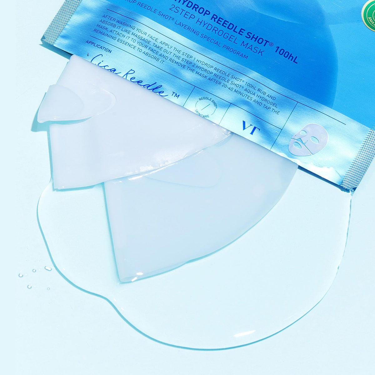 VT COSMETICS Hydro Reedle Shot 100hL 2-Step Hydrogel Mask 4ea