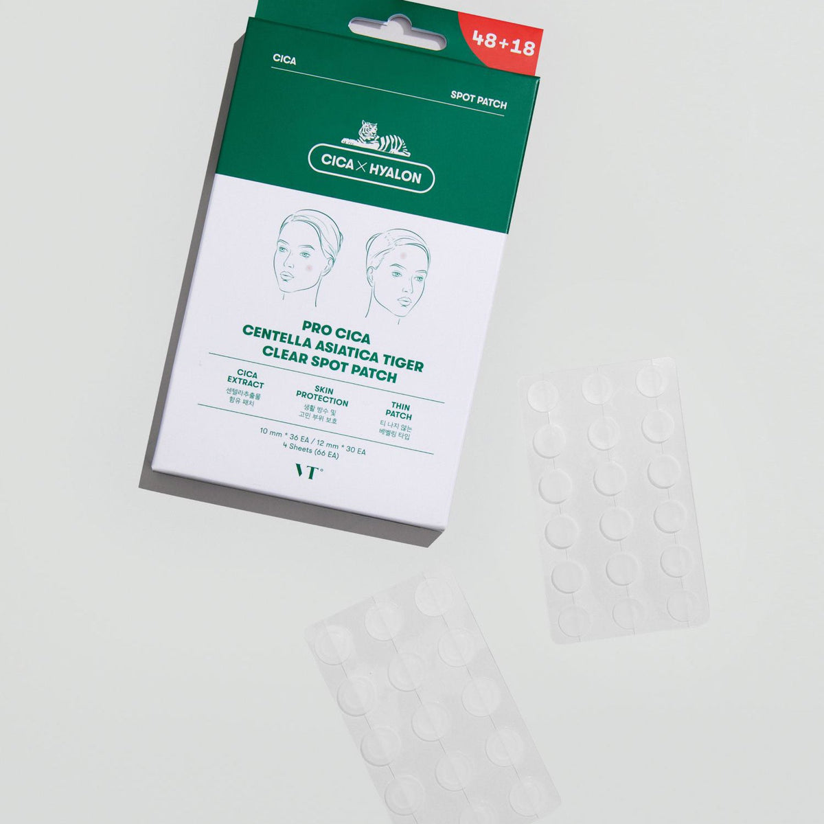 VT COSMETICS Pro Cica Centella Asiatica Tiger Clear Spot Patch 66 Patches