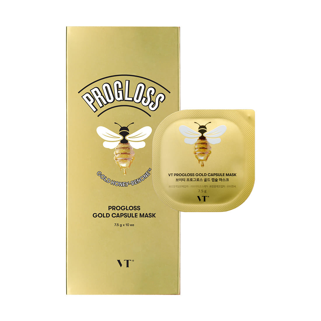 VT COSMETICS Progloss Gold Capsule Mask 7.5g 10ea