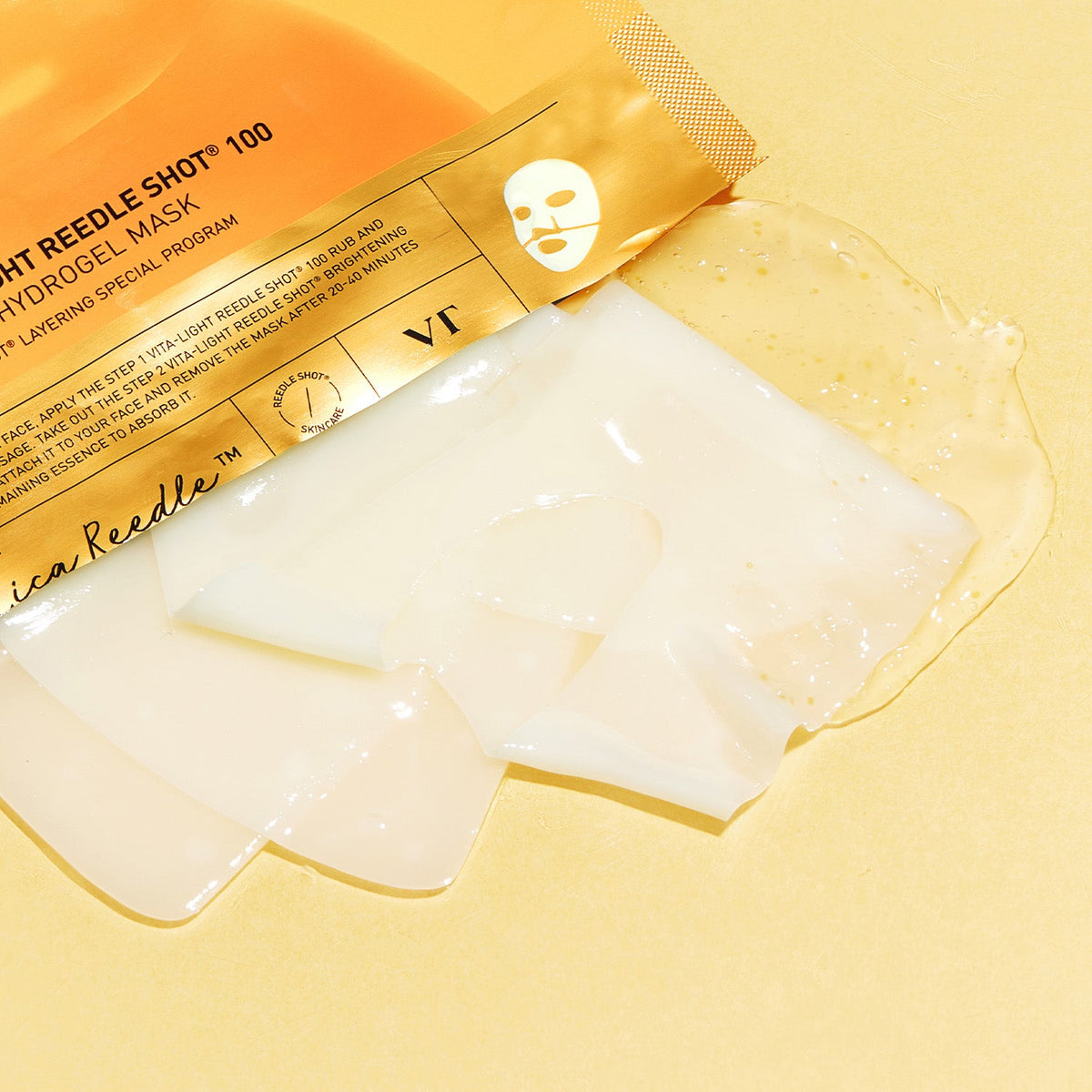 VT COSMETICS Vita-Light Reedle Shot 100 2-Step Hydrogel Mask 4ea