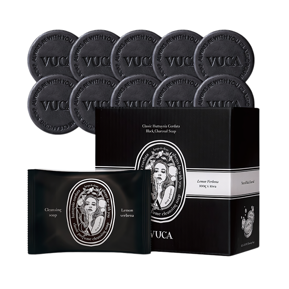 VUCA Classic Chameleon Black Charcoal Soap 100g * 10ea