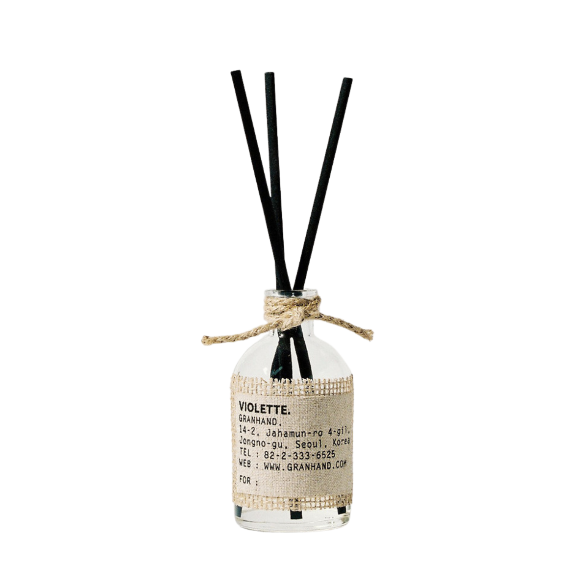 GRANHAND. Diffuser Set 150ml (9 Types) (Diffuser +  glass bottle + 5 reeds)