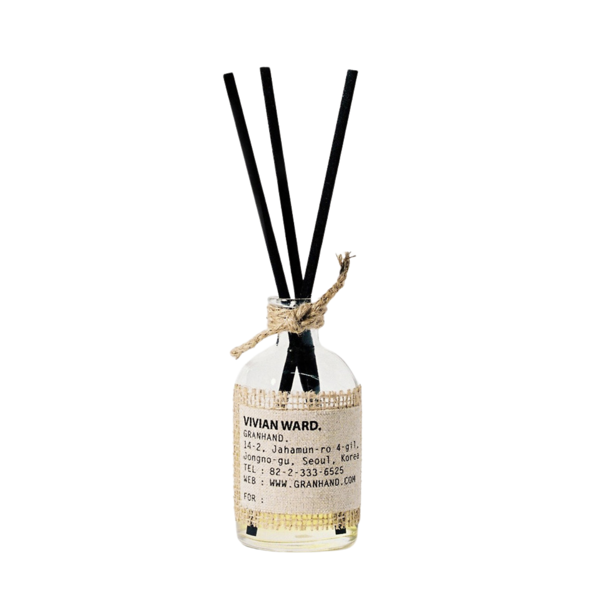 GRANHAND. Diffuser Set 150ml (9 Types) (Diffuser +  glass bottle + 5 reeds)