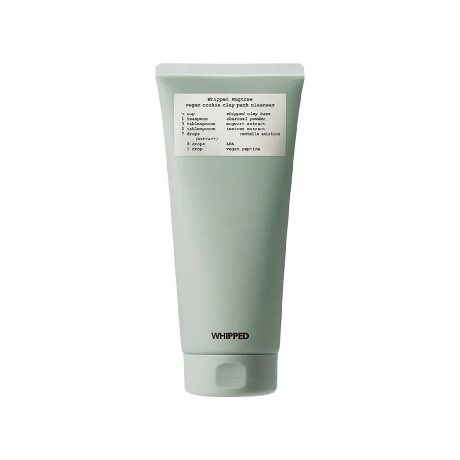 WHIPPED Mugtree Vegan Cookie Clay Pack Cleanser 180ml