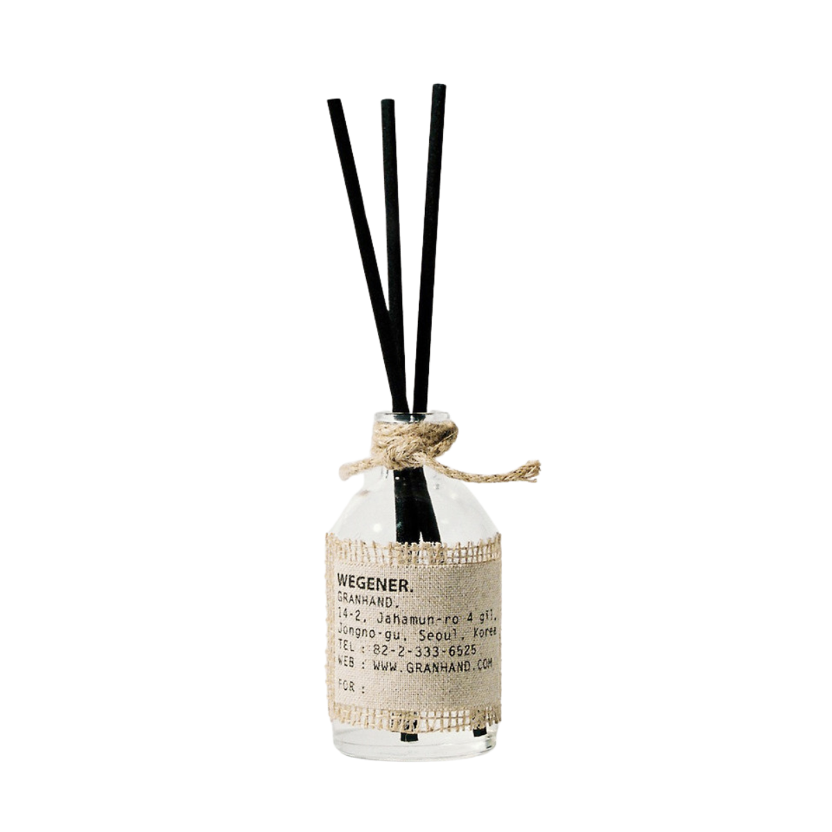 GRANHAND. Diffuser Set 150ml (9 Types) (Diffuser +  glass bottle + 5 reeds)