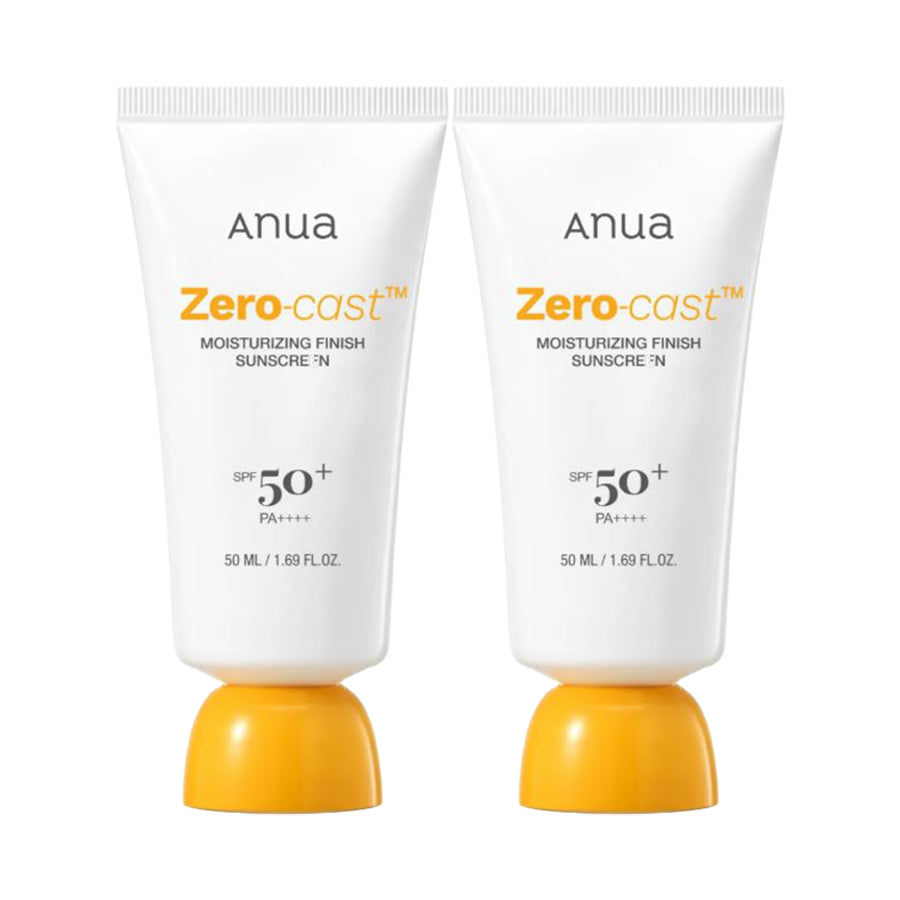 Anua Zero Cast Daily Transparent Moisture Sun Cream 50ml, 2 Pieces
