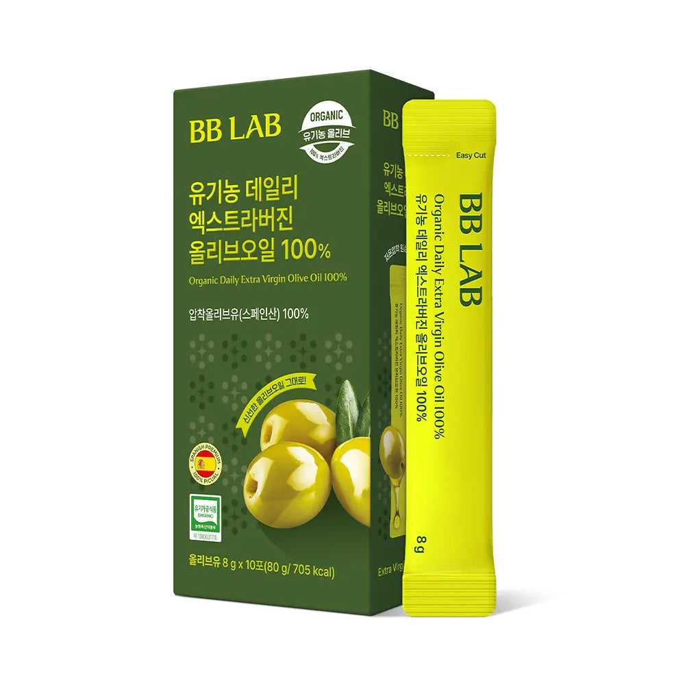 BB LAB Organic Daily Extra Virgin Olive Oil 100% 10 Sticks (10-Day Supply)