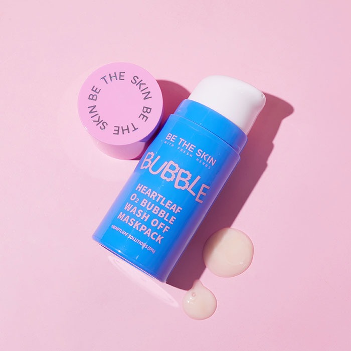 BE THE SKIN Heartleaf O2 Bubble Wash Off Maskpack 50g