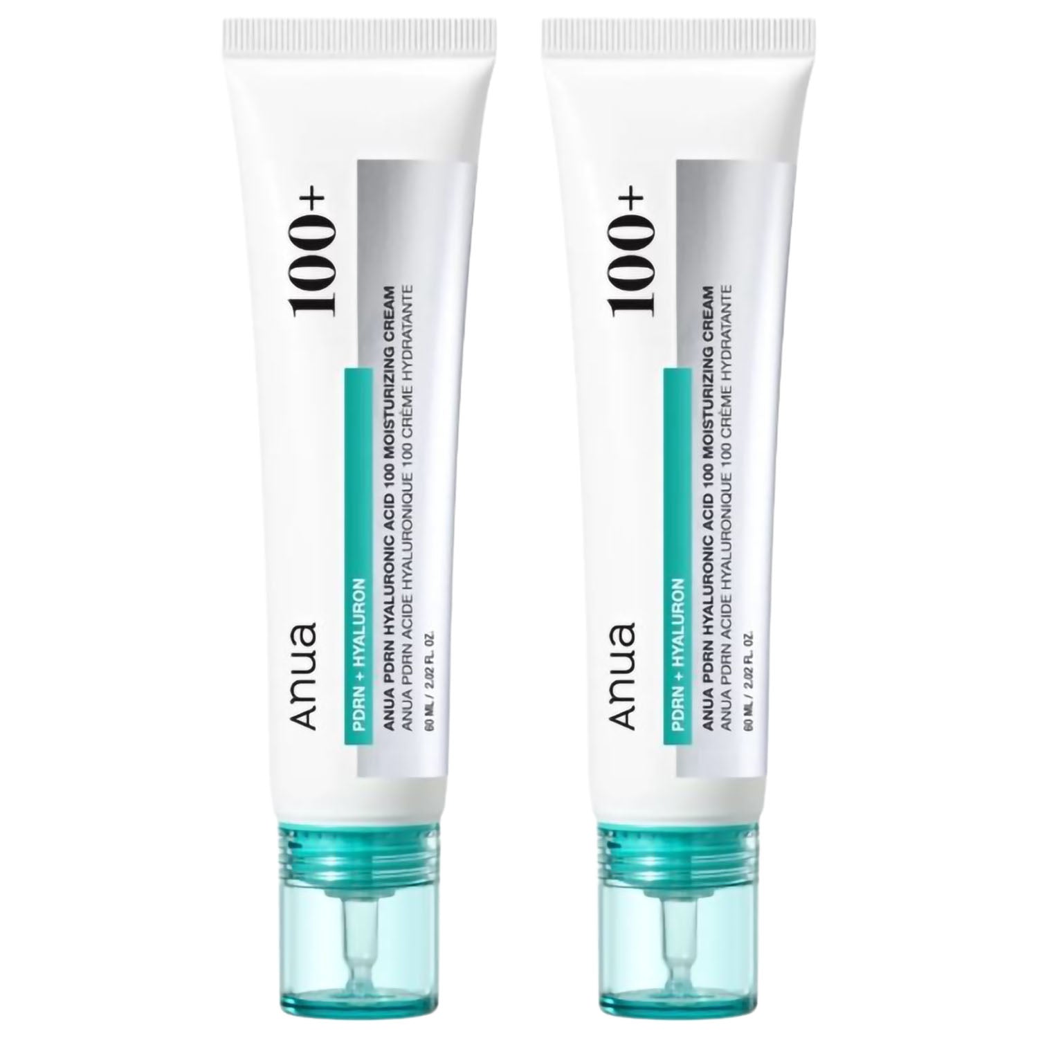 Anua PDRN Hyaluronic Acid 100 Collagen Anti-Wrinkle Radiance Moisture Cream 60ml, 2 Pieces