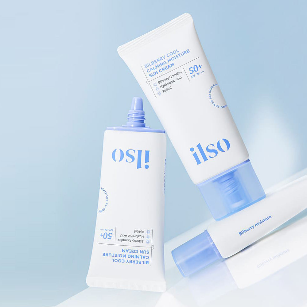 ilso Bilberry Cool Calming Moisture Sunscreen SPF50+ PA++++ 50ml