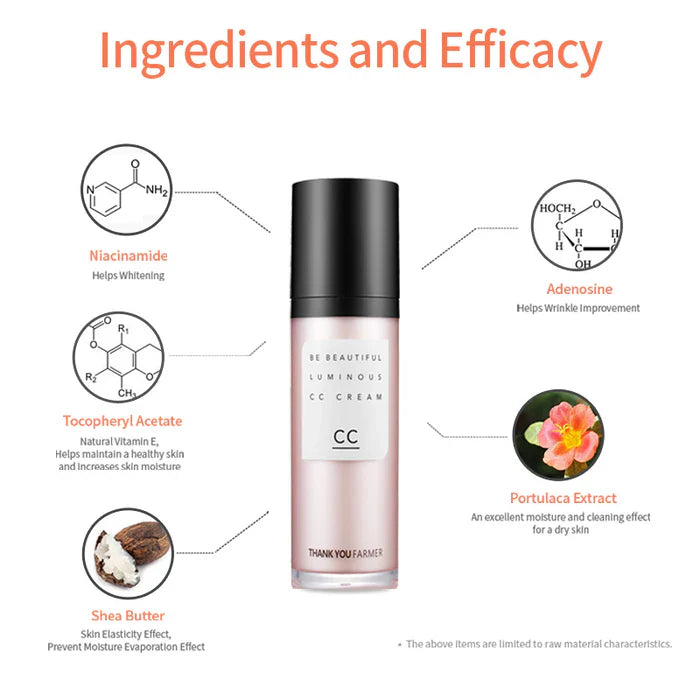 THANK YOU FARMER Be Beautiful CC Cream SPF30 PA++ 40ml