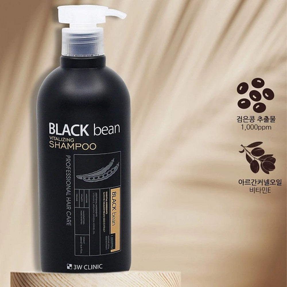 3W CLINIC Black Bean Vitalizing Shampoo 500ml