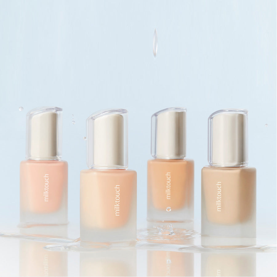milk touch Dewy Glass Skin Foundation SPF30 PA++ 30ml 4 Colors