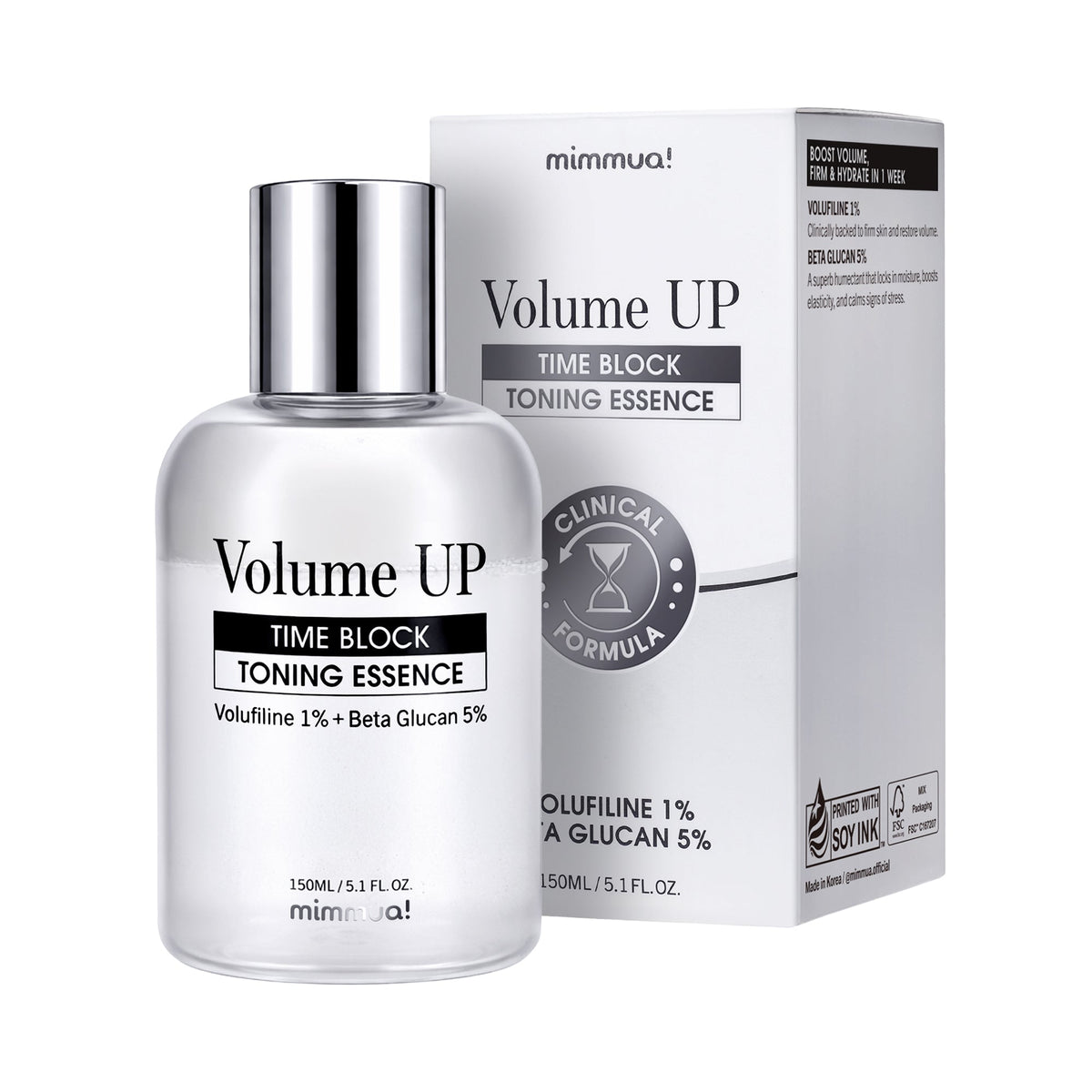 mimmua! Volume Up Time Block Toning Essence 150ml