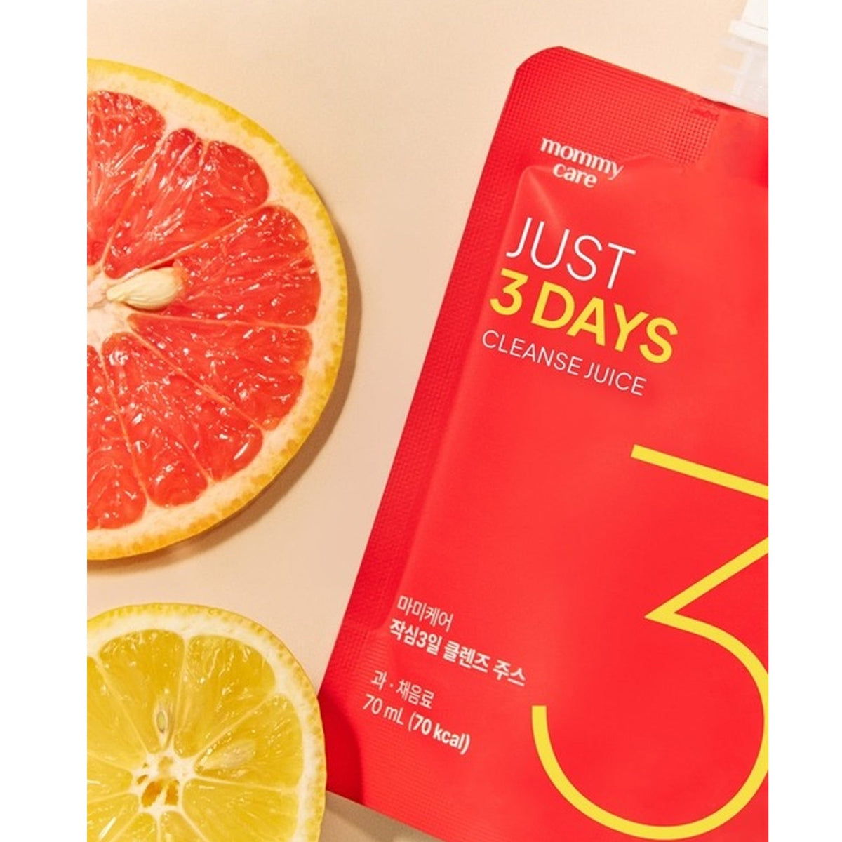 mommy care Just 3-Day Cleanse Juice - Grapefruit Flavor (70ml x 10 Pouches)