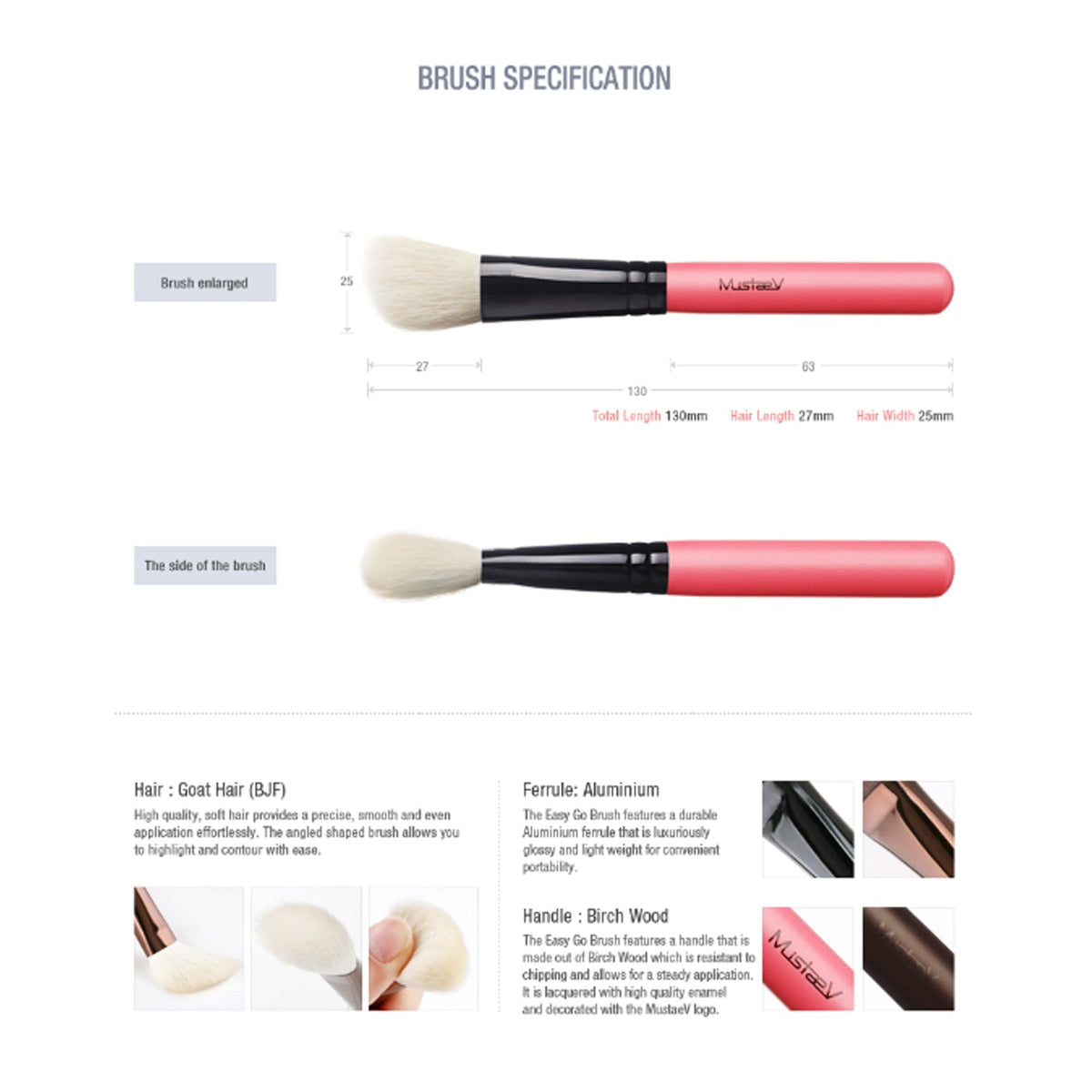 mustaev Easy Go Angled Contour Brush