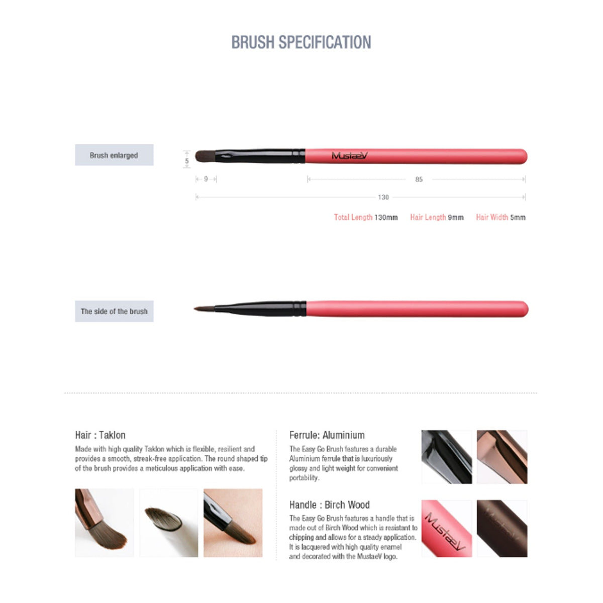 mustaev Easy Go Concealer Brush