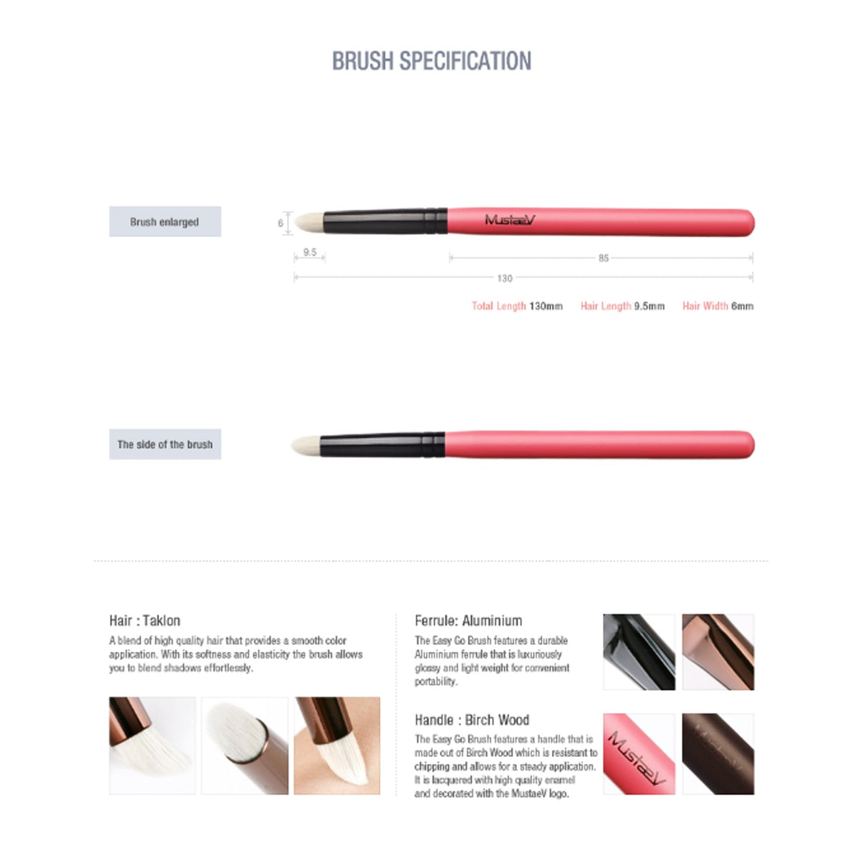 mustaev Easy Go Point Blending Brush