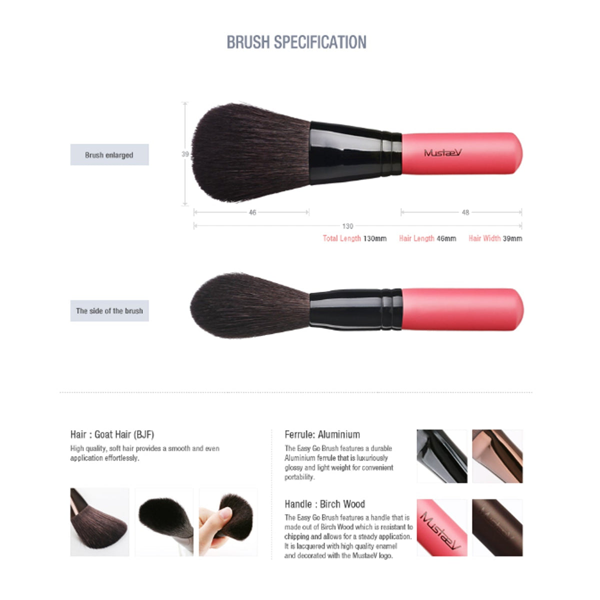 mustaev Easy Go Powder Brush