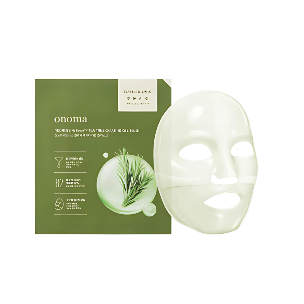 onoma Redness Reliever Tea Tree Calming Gel Mask Set (4+1)